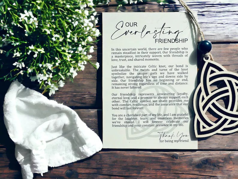 🔥HOT SALE  49% OFF - 💕Friendship Story Card Ornament