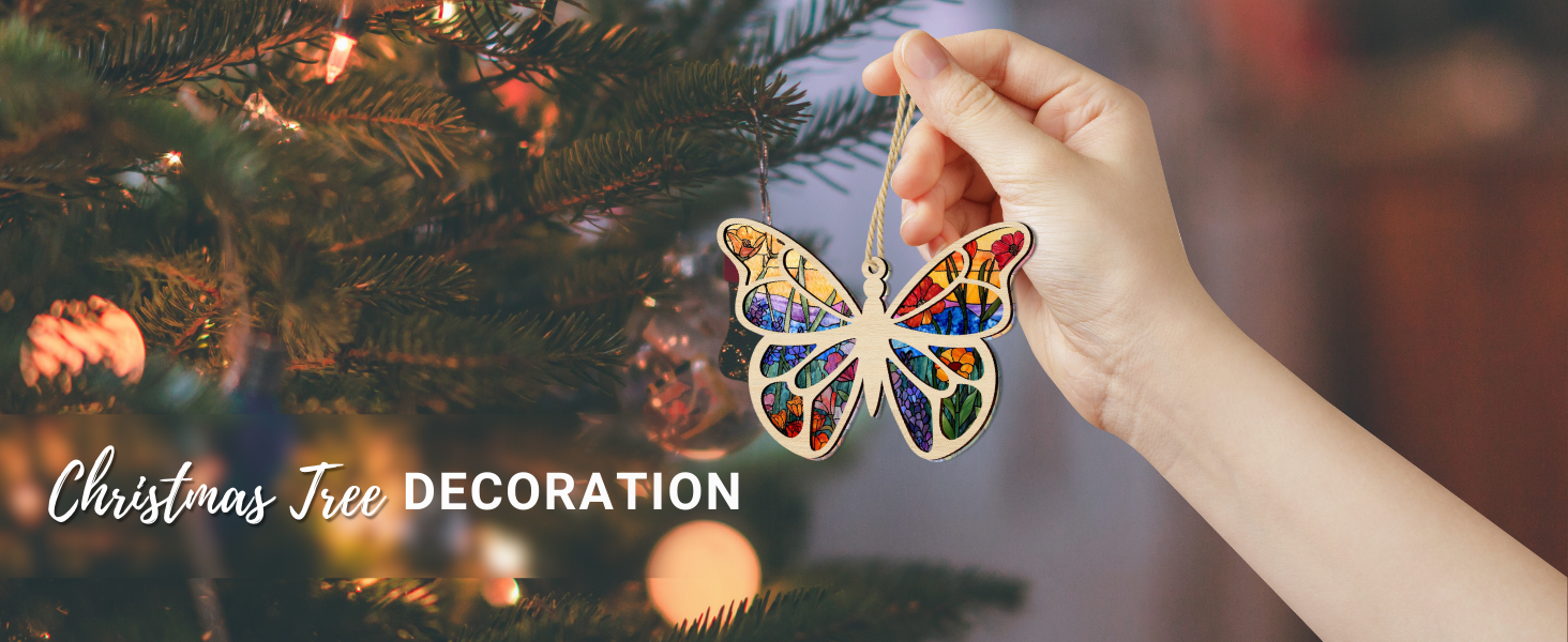 Wrappiness Butterfly Suncatcher Ornament with Story Card, Friendship Gifts for Women Friends