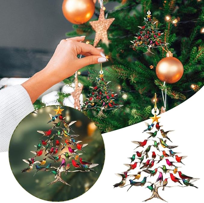 🔥2025 New Release 49% OFF🐦🎄Hummingbird Christmas Ornament💠 (✨Same as in the video)
