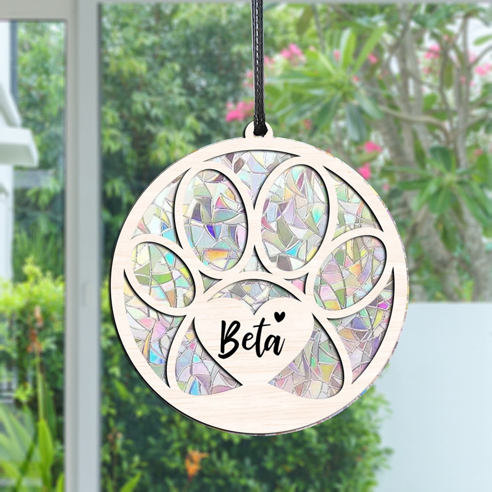 Pet Sun Catcher Wooden ornament