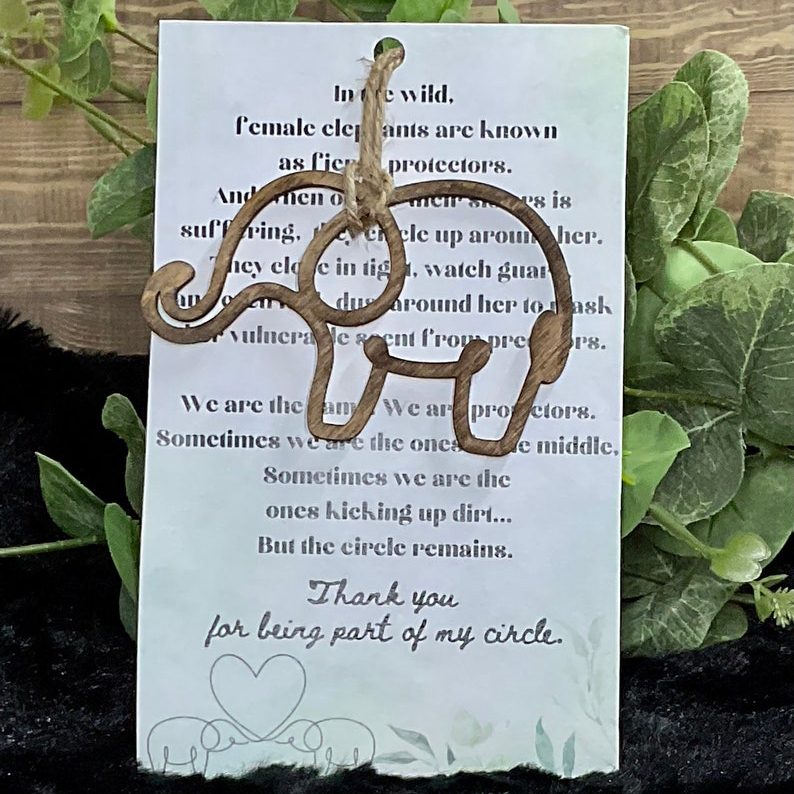 Elephant Sisterhood Circle Ornament-Special Friend Keepsake
