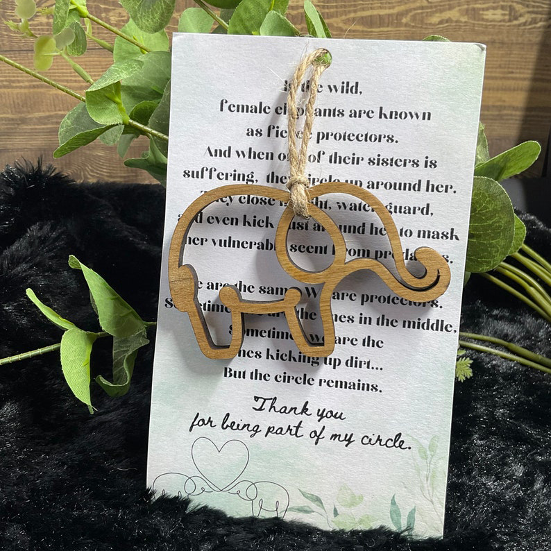 Elephant Sisterhood Circle Ornament-Special Friend Keepsake
