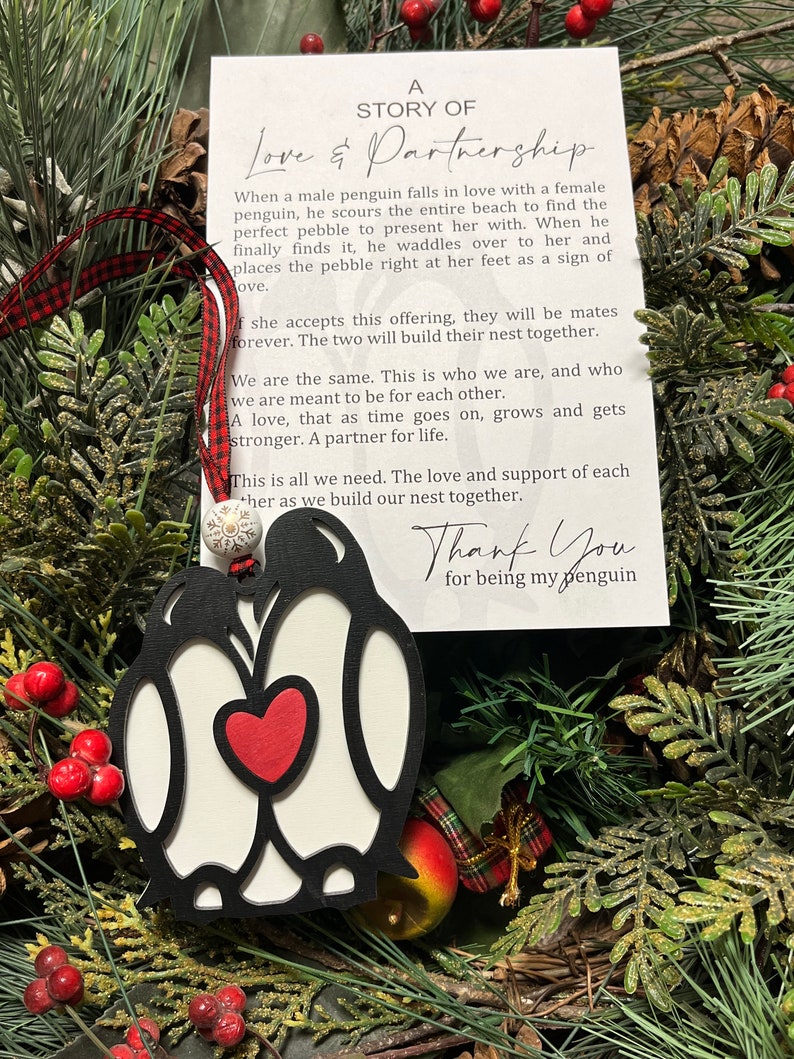 企鹅摆件，夫妻周年纪念礼物