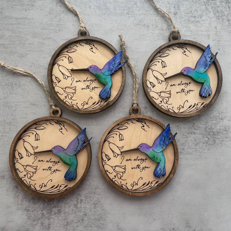 Memorial Hummingbird Remembrance ornament
