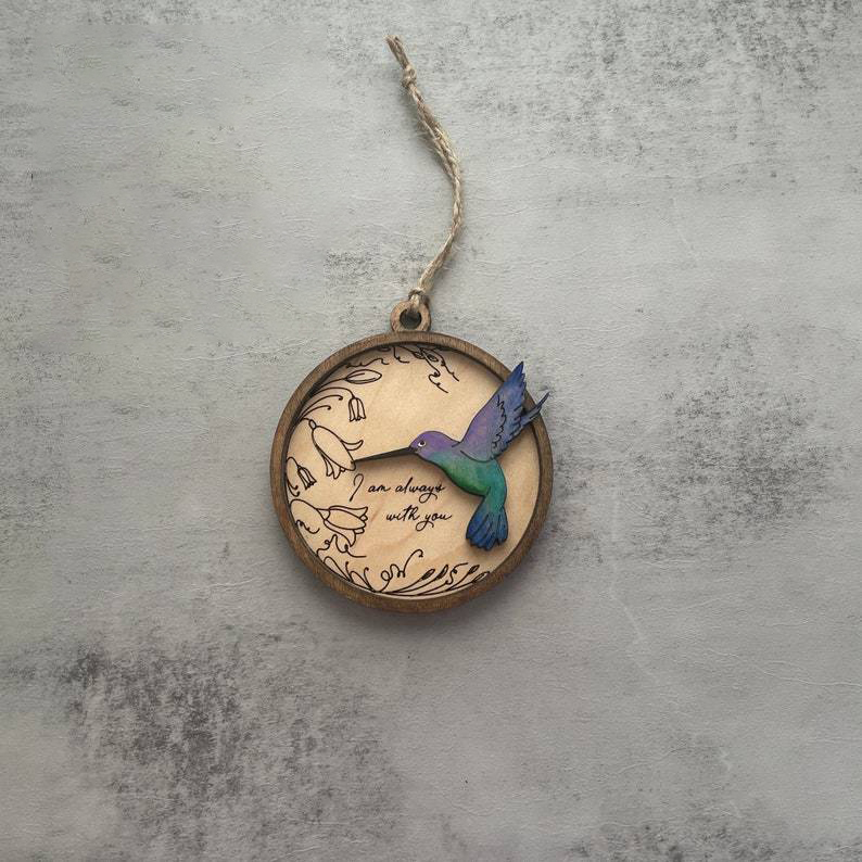 Memorial Hummingbird Remembrance ornament