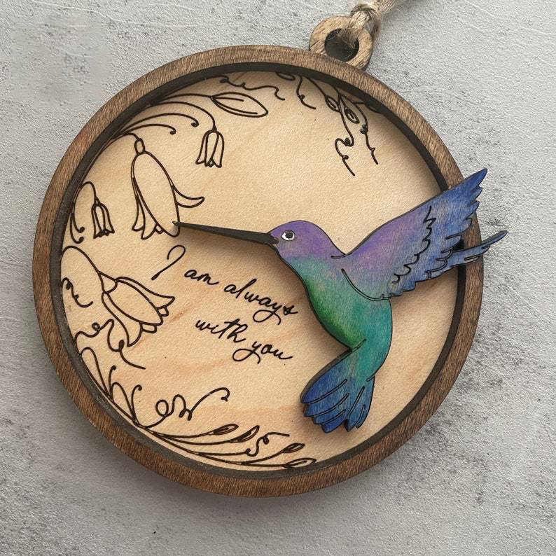 Memorial Hummingbird Remembrance ornament