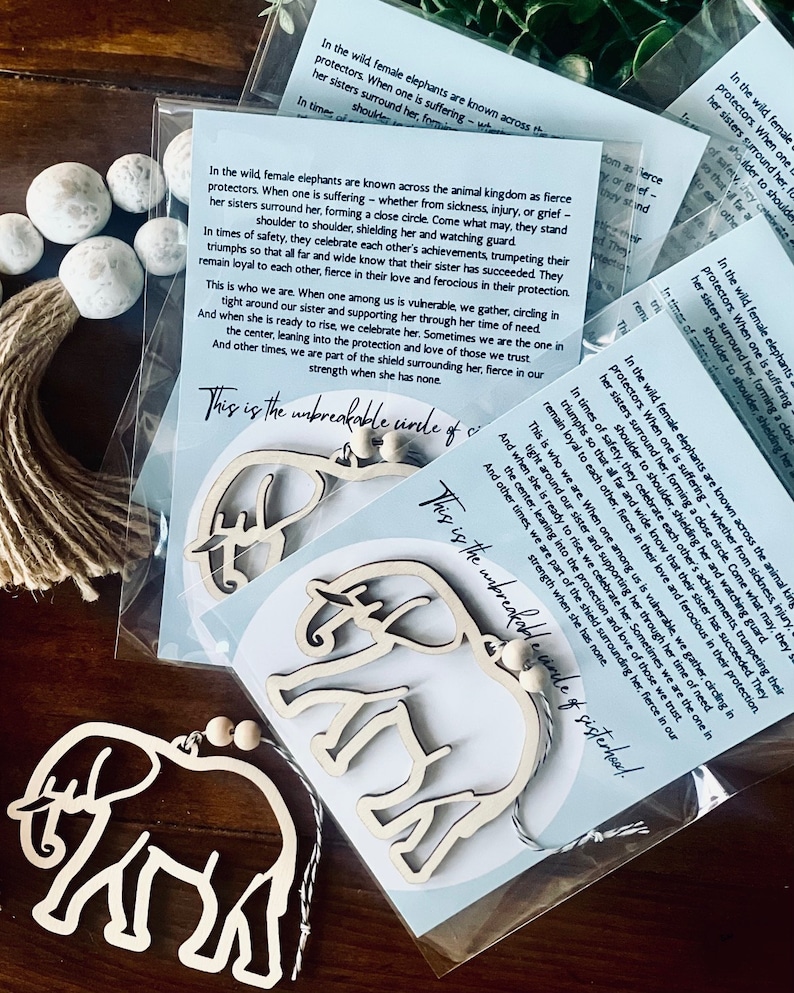 Elephant sisterhood ornament , Circle of Sisterhood