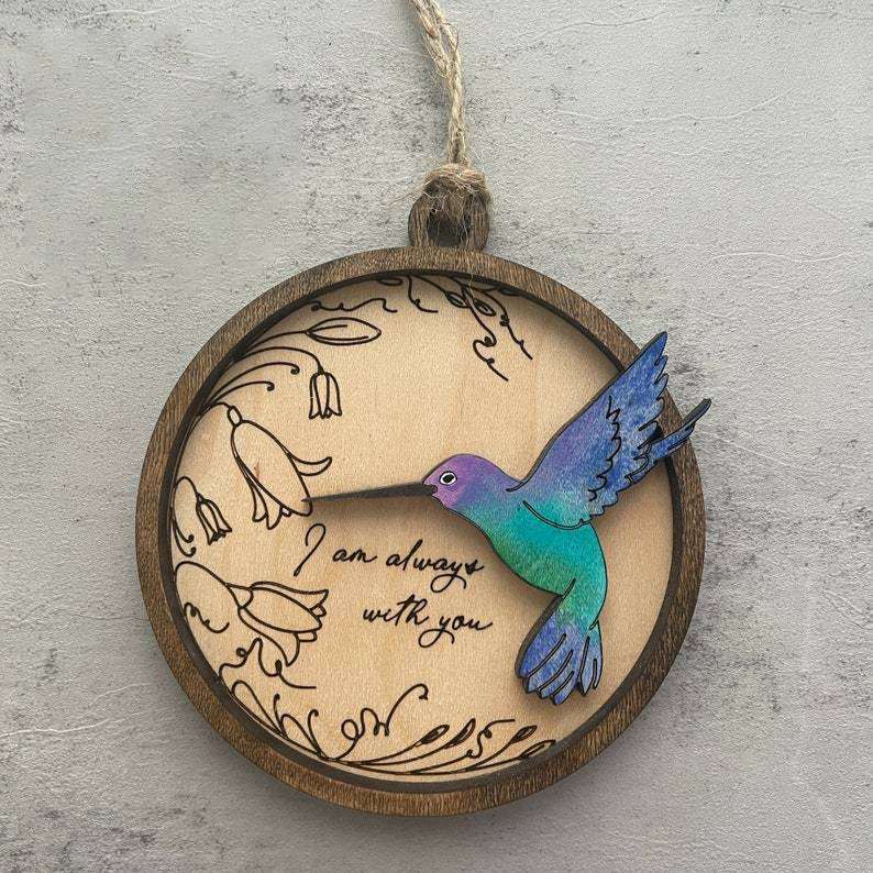 Memorial Hummingbird Remembrance ornament