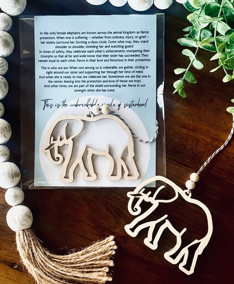 Elephant sisterhood ornament , Circle of Sisterhood