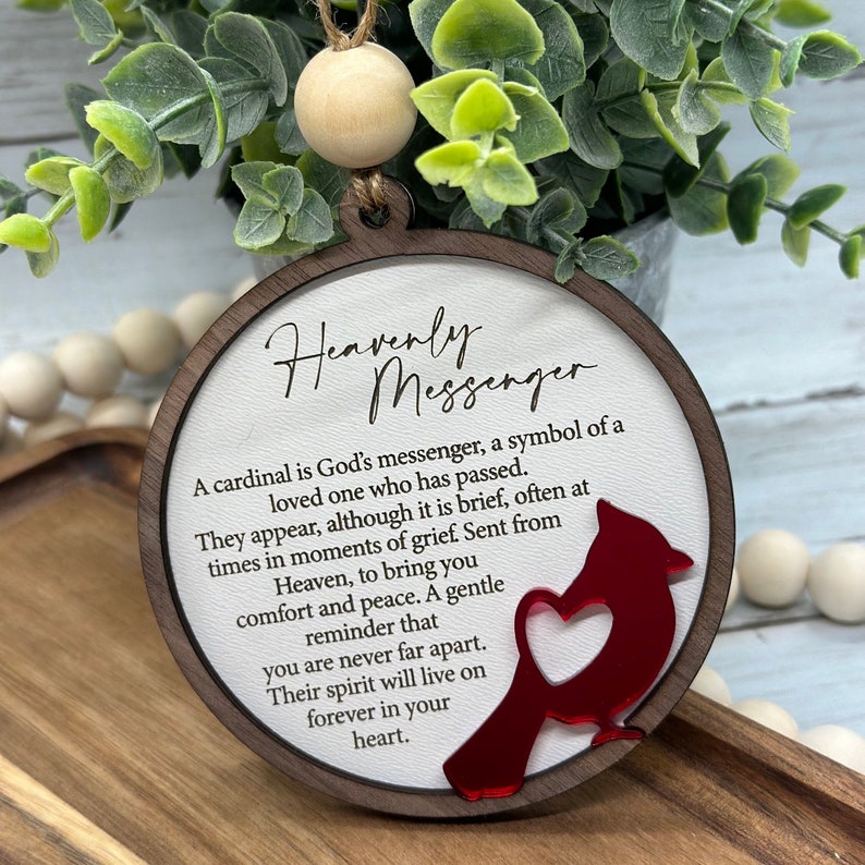 Cardinal Memorial Ornament: Remembrance Gift