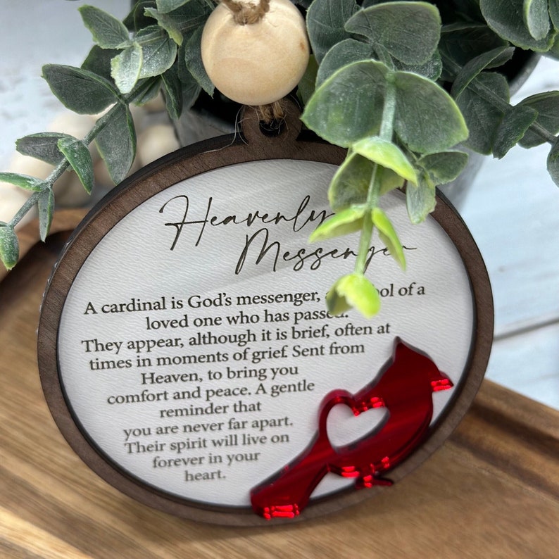 Cardinal Memorial Ornament: Remembrance Gift