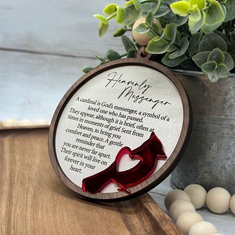 Cardinal Memorial Ornament: Remembrance Gift