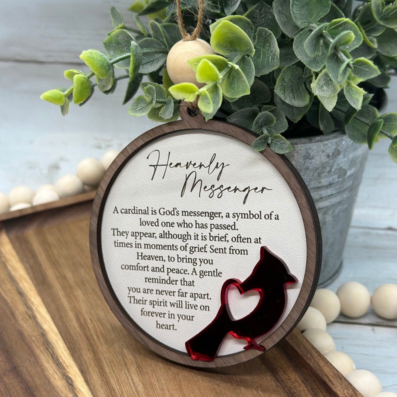 Cardinal Memorial Ornament: Remembrance Gift