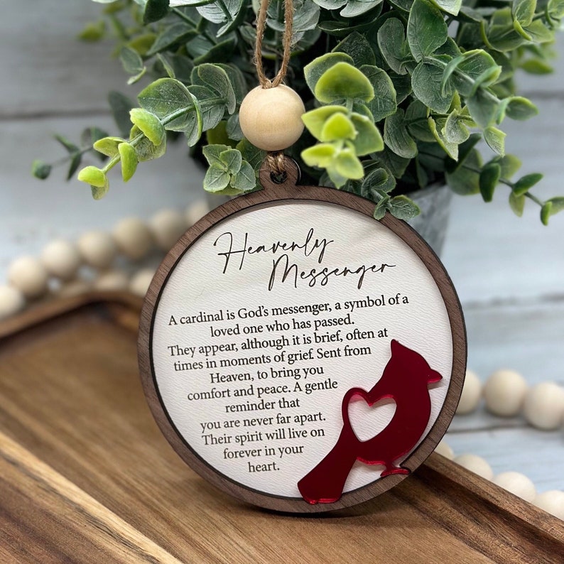 Cardinal Memorial Ornament: Remembrance Gift