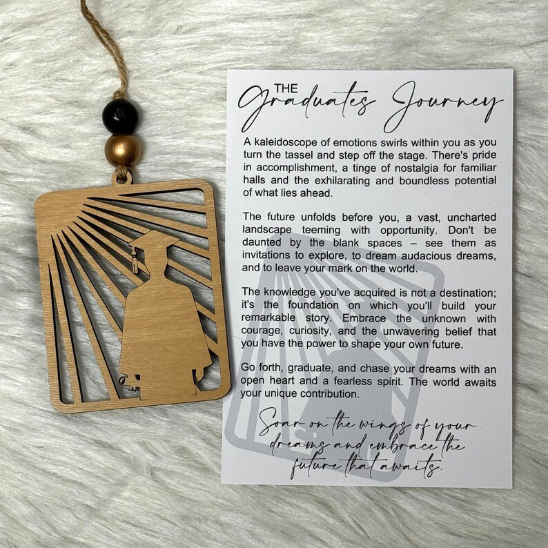 The Graduates Ornament Story card Graduation Gift 