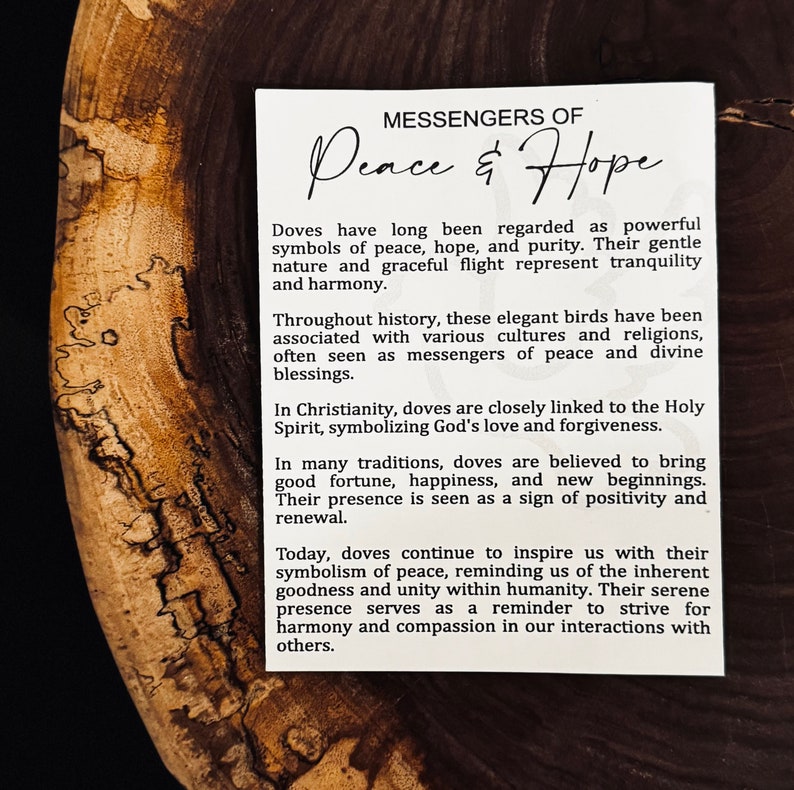 Peace & Hope Story Card Ornament image 2