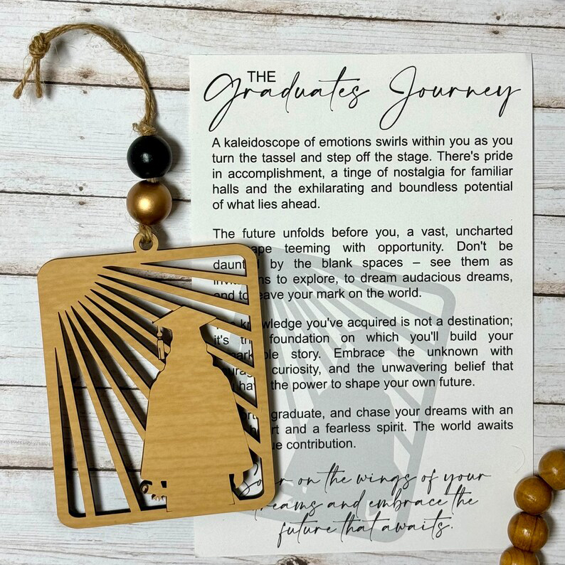 The Graduates Ornament Story card Graduation Gift 