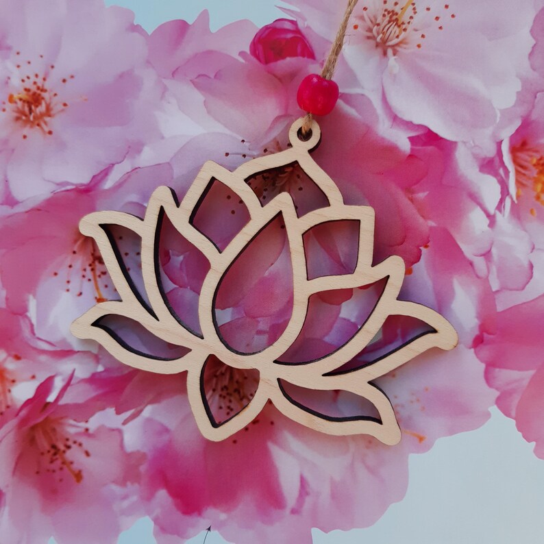 New Beginnings, Reiki Yoga Gift - Lotus Ornament with Story,