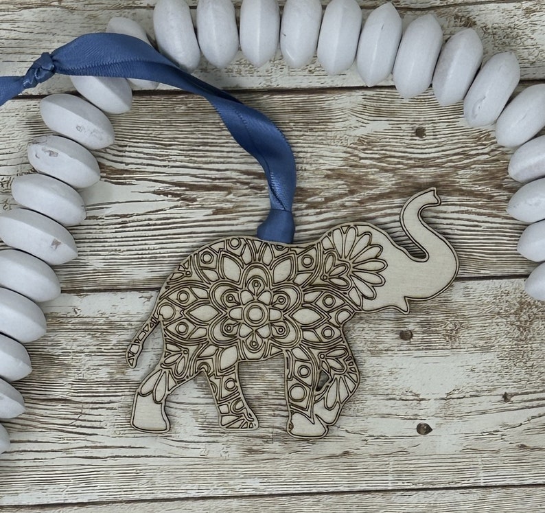 Sisterhood Best Friends Unbreakable Bond Mandala Elephant Ornament