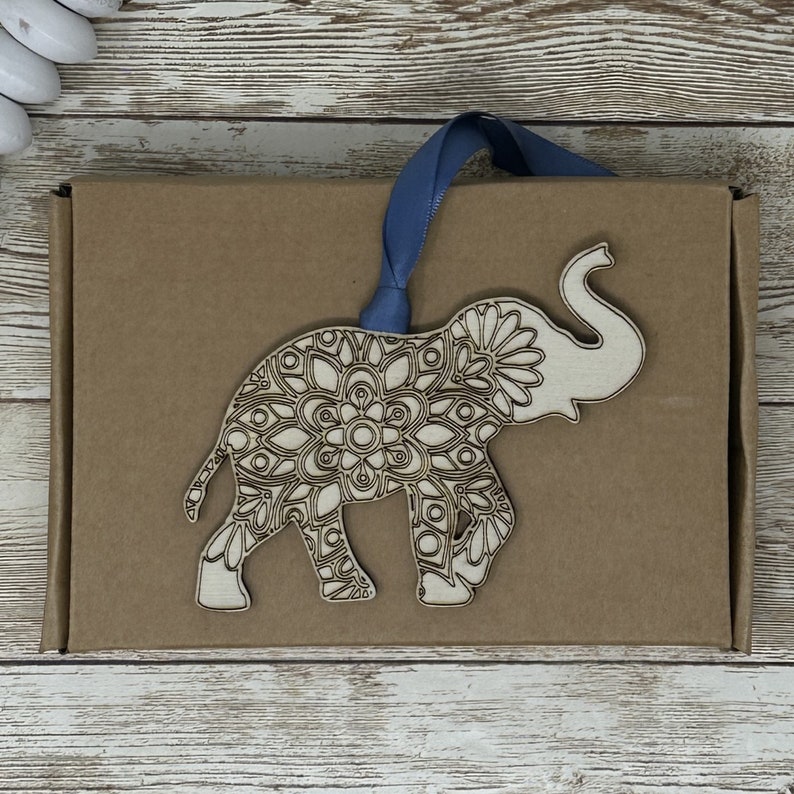 Sisterhood Best Friends Unbreakable Bond Mandala Elephant Ornament