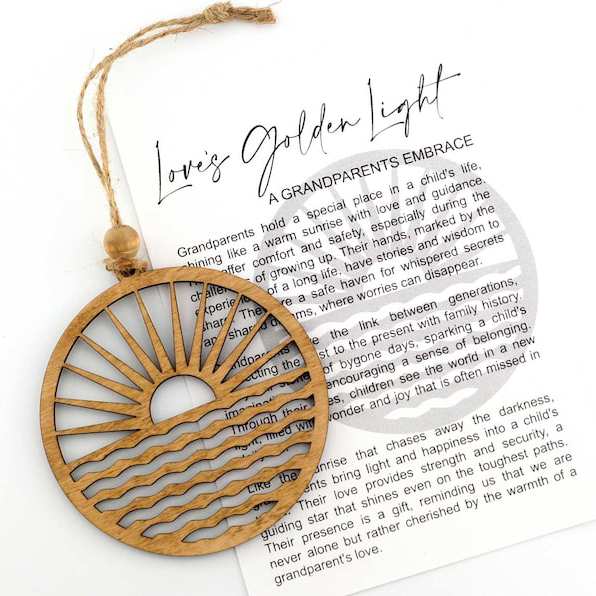 Story Card Ornament from Grandchild--Grandma or Grandpa Gift