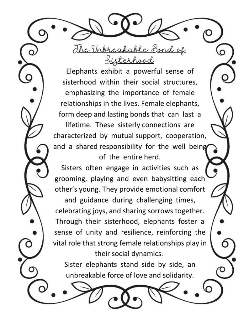 Sisterhood Best Friends Unbreakable Bond Mandala Elephant Ornament