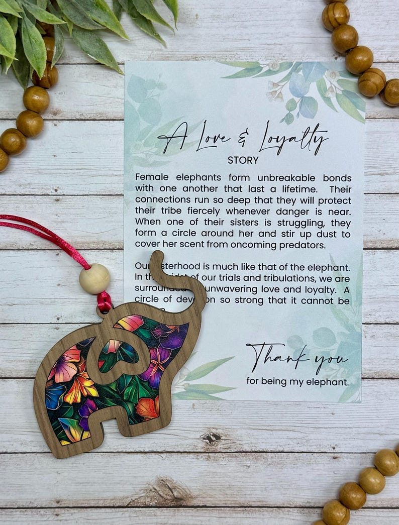 🔥HOT SALE 49% OFF - 🐘Friendship gift • Colorful Sister elephant ornament