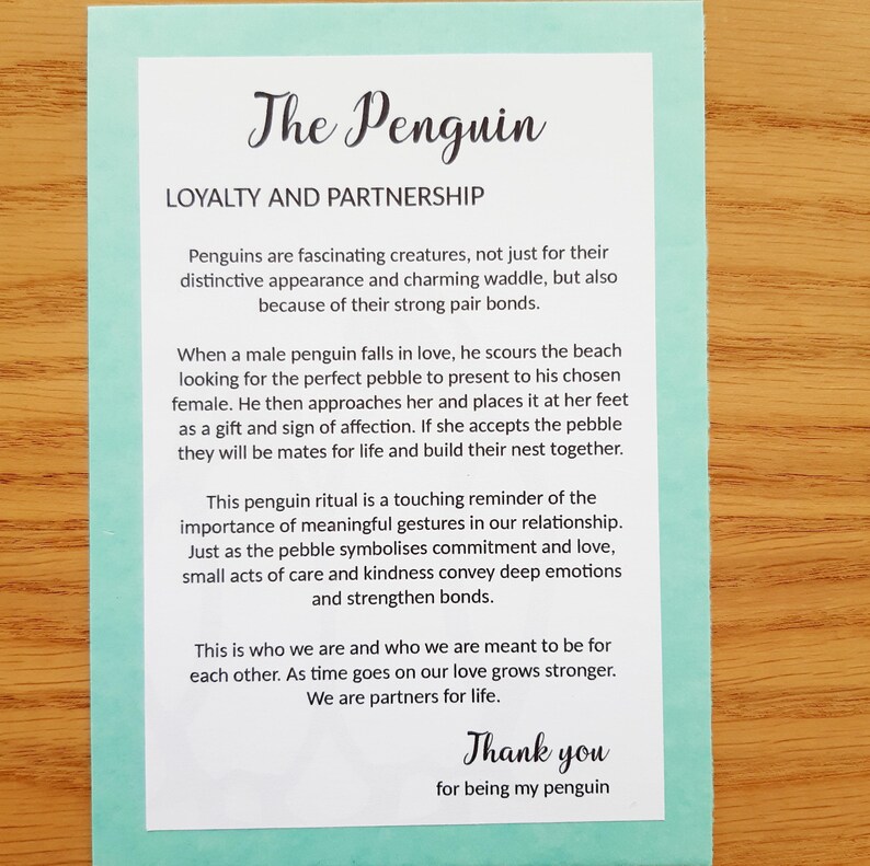 🐧Penguin Gift for Partner • Thank You for Being my Penguin