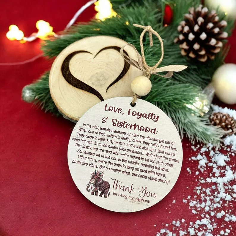 🔥HOT SALE 49% OFF - 🐘Love, Loyalty & Sisterhood, Elephant Ornament