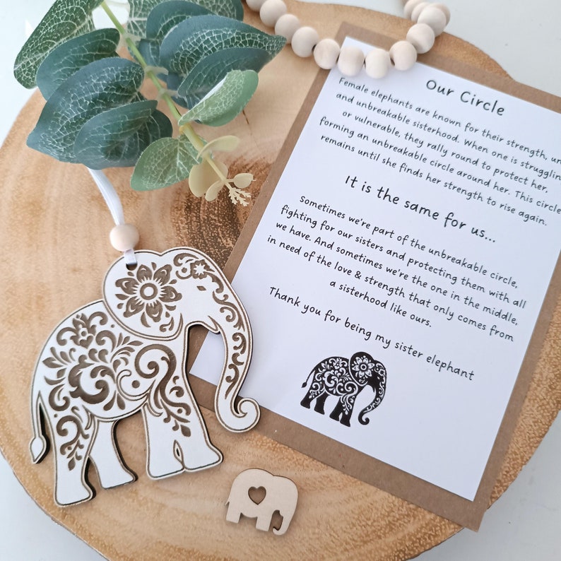 Sisterhood Elephant Gift • Thank you for being my Elephant