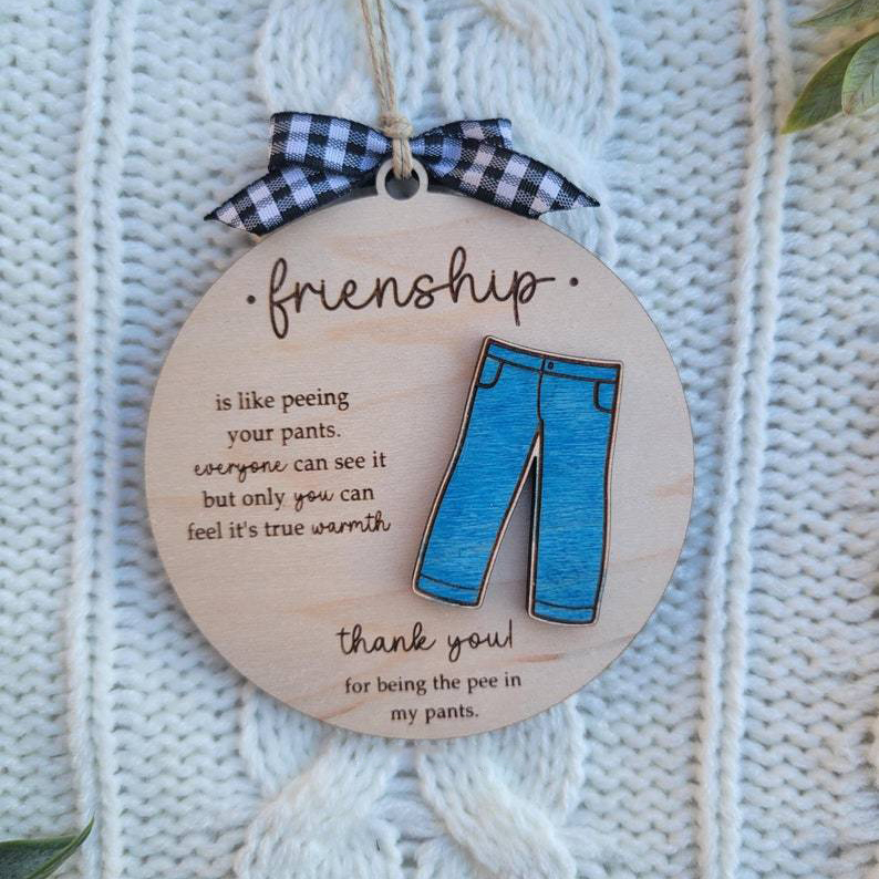 🔥HOT SALE 49% OFF - 👖 Friendship Is Like Peeing Your Pants Ornament