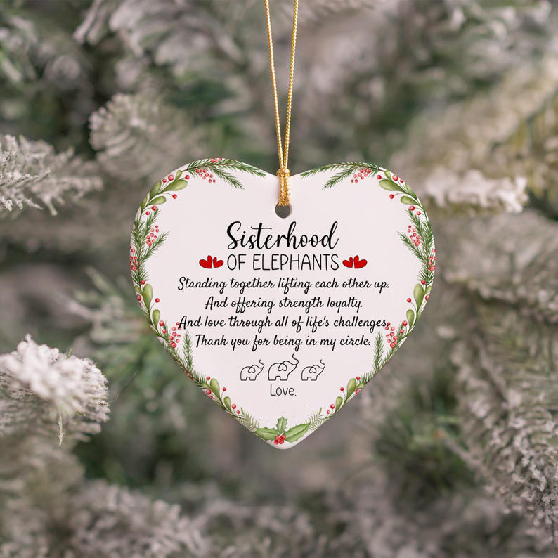 Elephant Sisterhood Ornament- Loyalty And Sisterhood