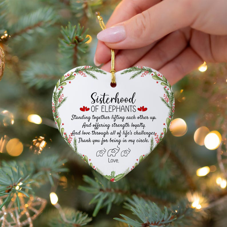 Elephant Sisterhood Ornament- Loyalty And Sisterhood