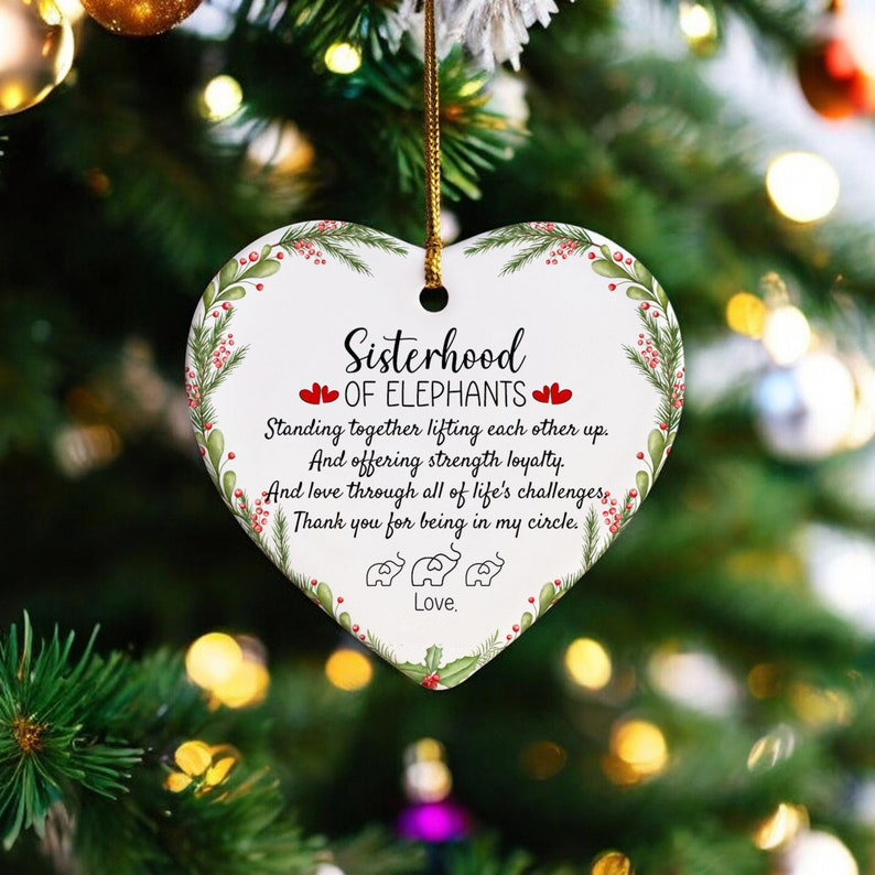 Elephant Sisterhood Ornament- Loyalty And Sisterhood