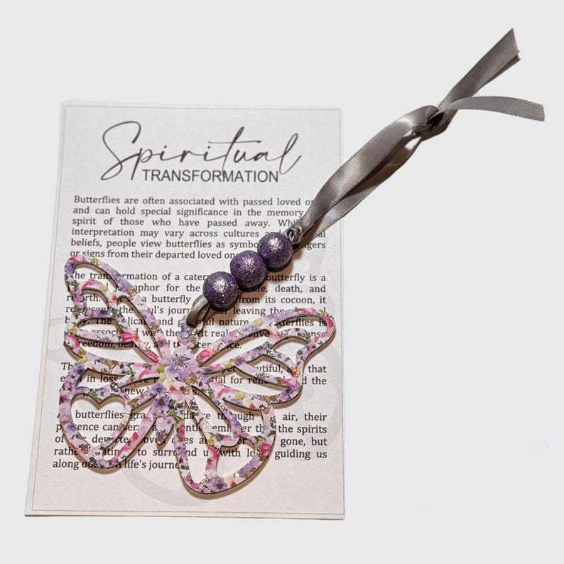 Butterfly Story card ornament - Sisterhood ornament
