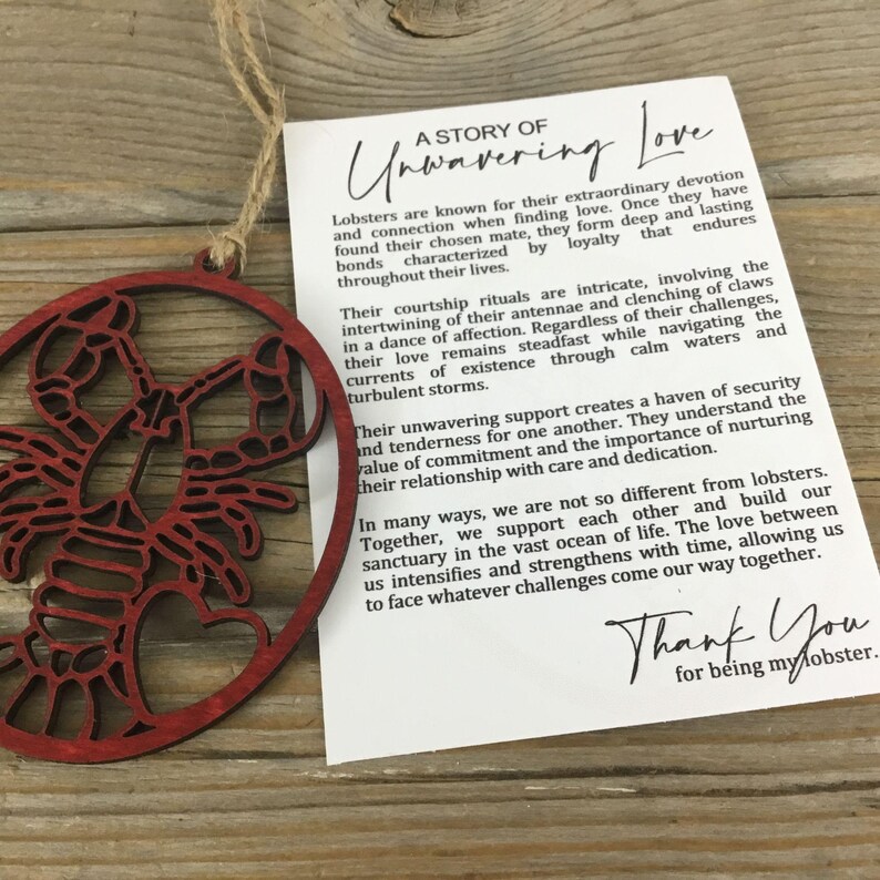 Lobster: A Story of Unwavering Love - Story Card Ornament