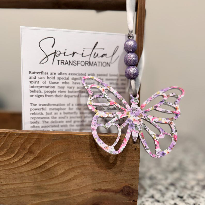 Butterfly Story card ornament - Sisterhood ornament