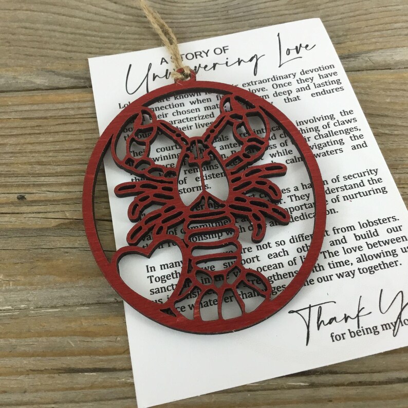 Lobster: A Story of Unwavering Love - Story Card Ornament