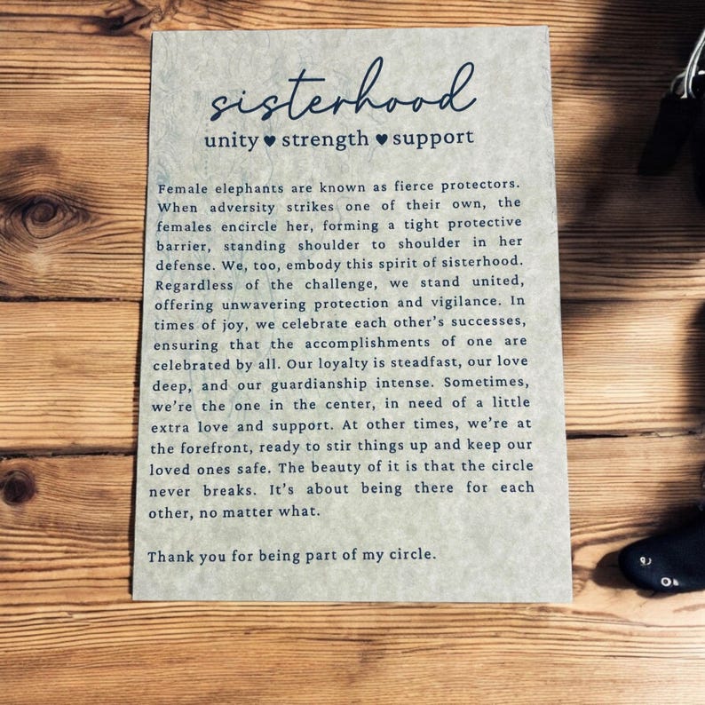 Elephant friendship ornament • Sisterhood elephant