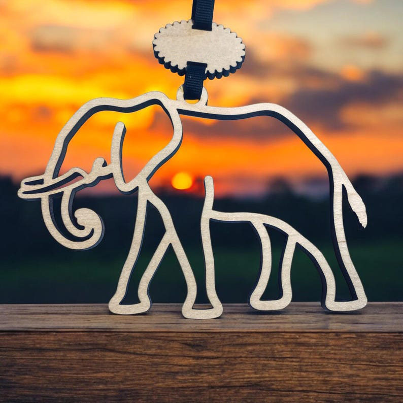 Elephant friendship ornament • Sisterhood elephant