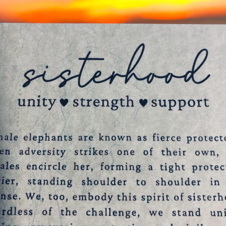 Elephant friendship ornament • Sisterhood elephant