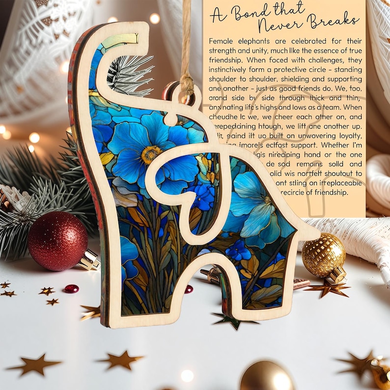 Circle of Strength - Elephant Sisterhood Ornament with Story Card