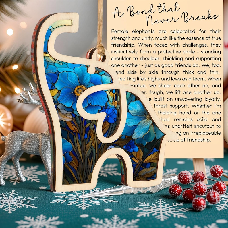 Circle of Strength - Elephant Sisterhood Ornament with Story Card