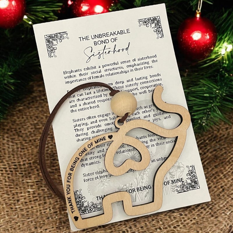 🔥HOT SALE 49% OFF - 🐘Friendship gift • Elephant Sisterhood Ornament