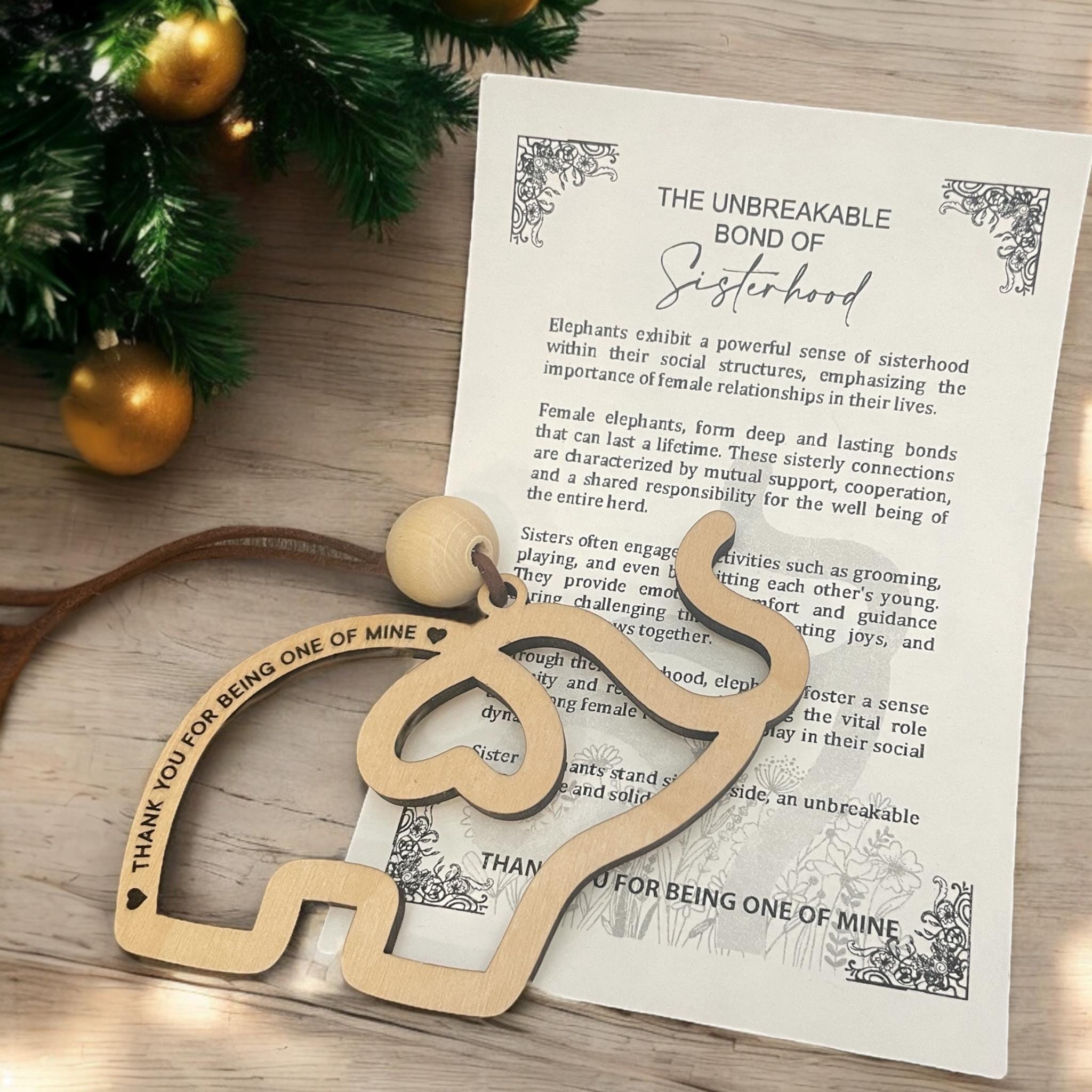 🔥HOT SALE 49% OFF - 🐘Friendship gift • Elephant Sisterhood Ornament