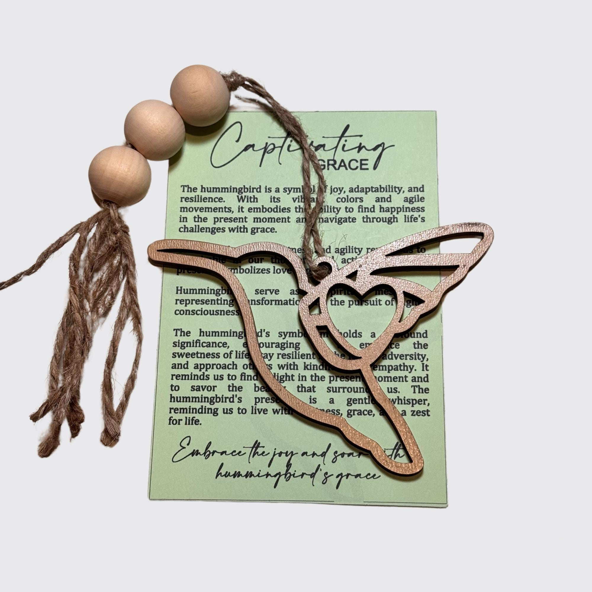 Hummingbird Ornament With Story Card - Friendship Gift