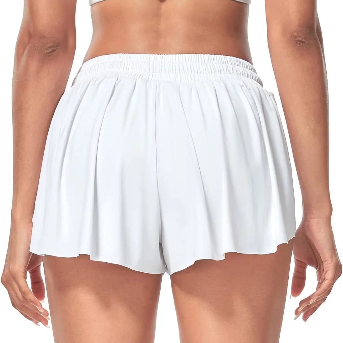 Butterfly Shorts 2 in 1 Flowy Fitness Yoga Shorts for Women