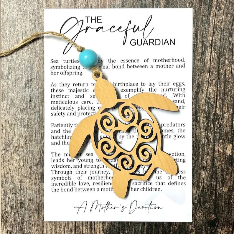 🐢Sea turtle ornament • wood ornament