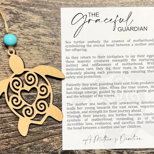 🐢Sea turtle ornament • wood ornament