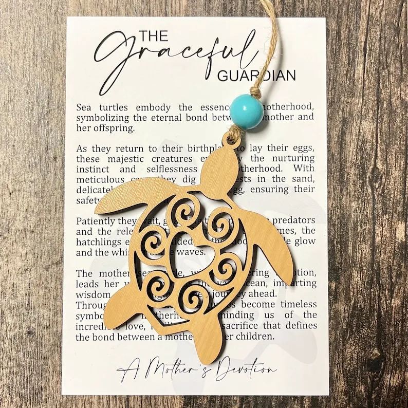 🐢Sea turtle ornament • wood ornament